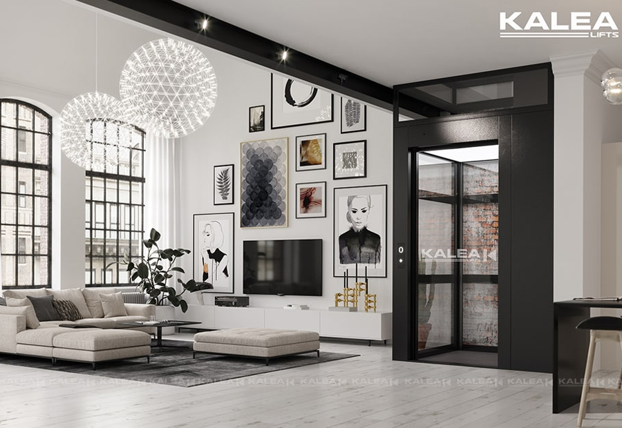 Thang máy Kalea thiết kế hiện đại giúp tăng tính thẩm mỹ cho ngôi nhà