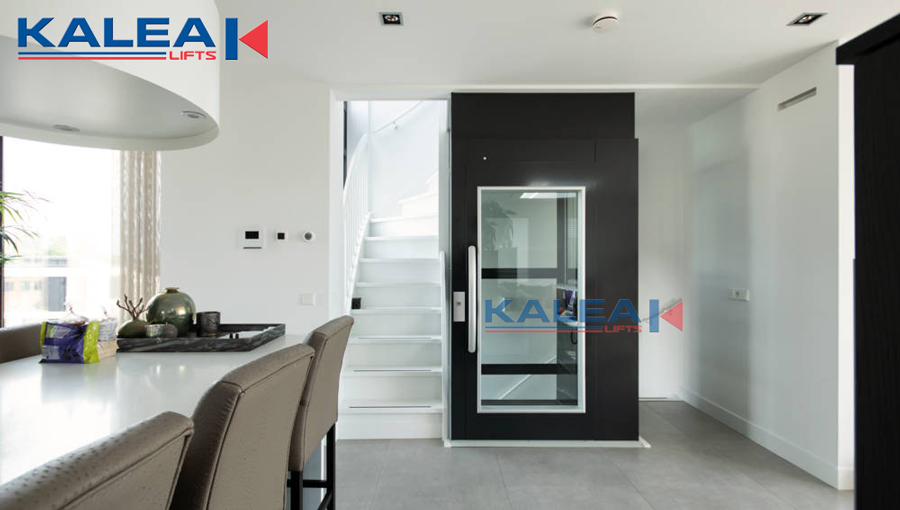 Thang máy gia đình Kalea với thiết kế phù hợp với nội thất gia chủ