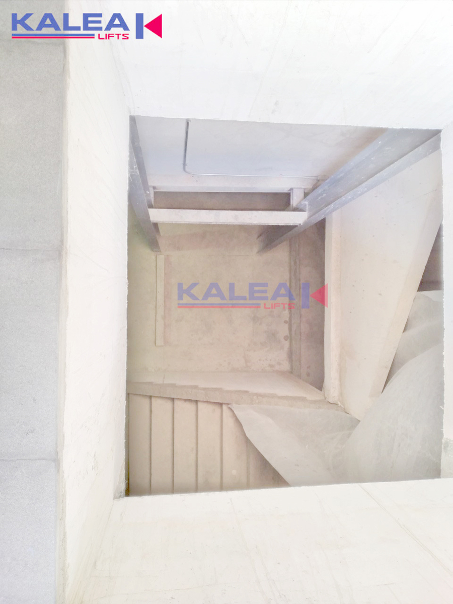 Hình ảnh hố pit thang máy gia đình Kalea không yêu cầu hố pit hoặc hố pit rất nông chỉ 60mm 