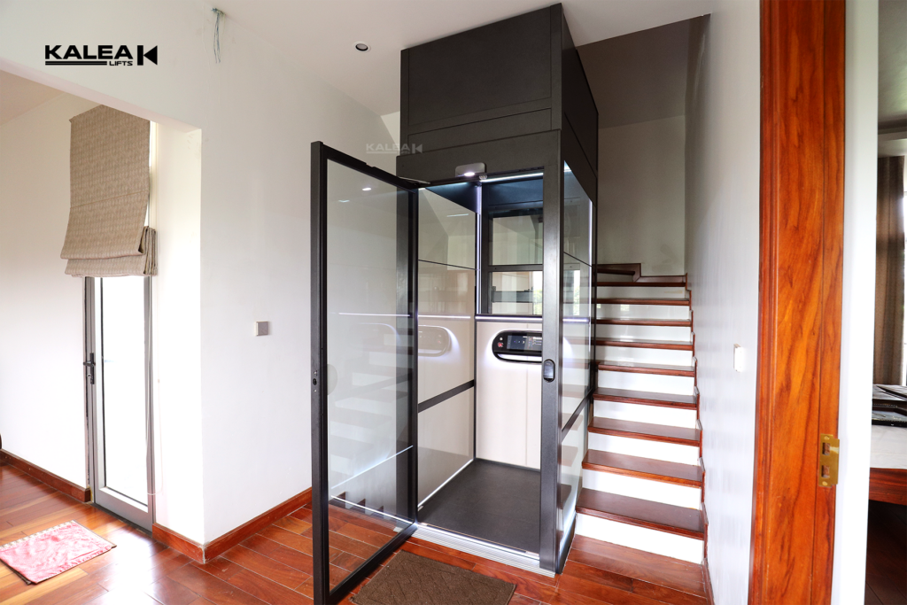 Thang máy trục vít Kalea Lifts không phòng máy, không hố pit
