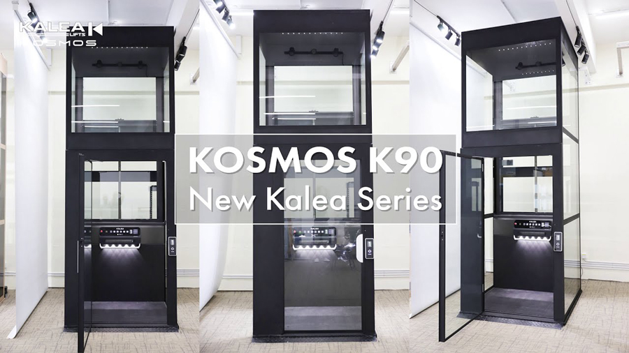 K90 là dòng thang máy Kosmos cao cấp nhất tích hợp quạt công suất lớn có thể điều chỉnh tốc độ và viền an toàn LiT 