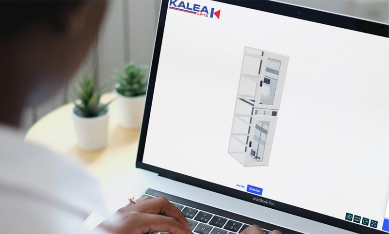 Kalea giúp bạn được tự tay thiết kế thang máy cho không gian gia đình