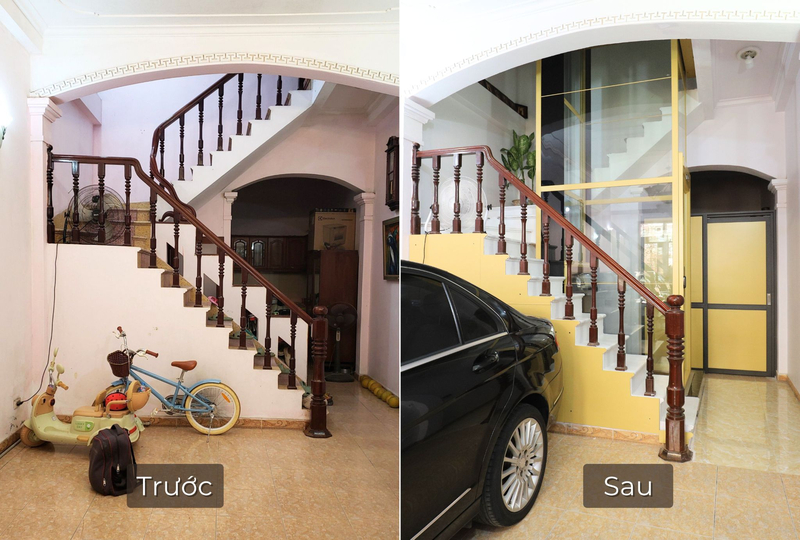 Công trình nhà đang ở sẵn của chú Hướng tại Phường Long Biên, Hà Nội.