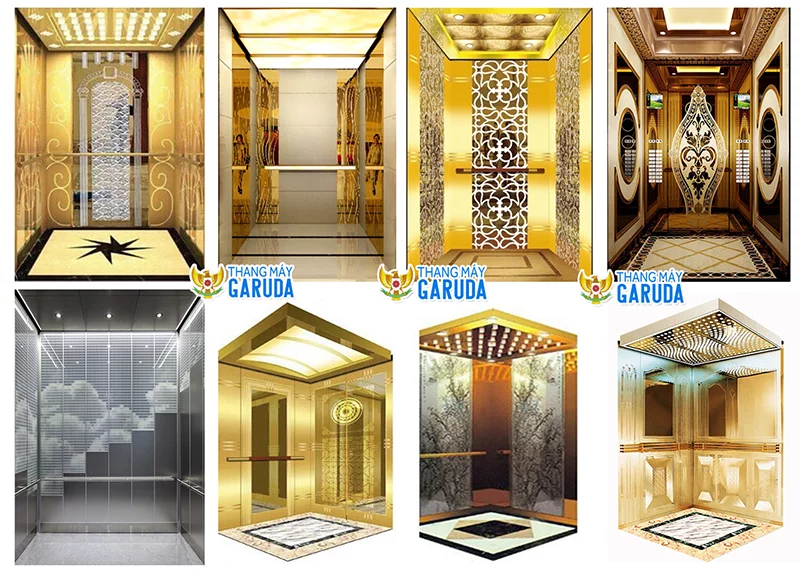 Thang máy Garuda có đa dạng mẫu mã, kiểu dáng khác nhau để khách hàng lựa chọn