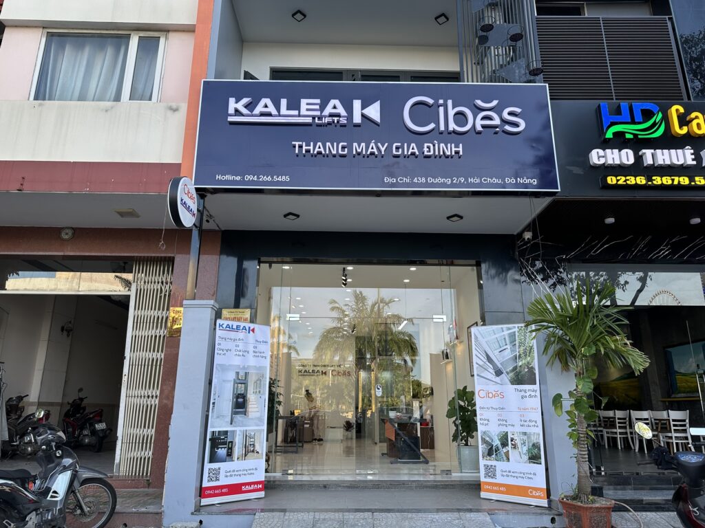 Showroom công ty thang máy gia đình Cibes và Kalea tại Đà Nẵng