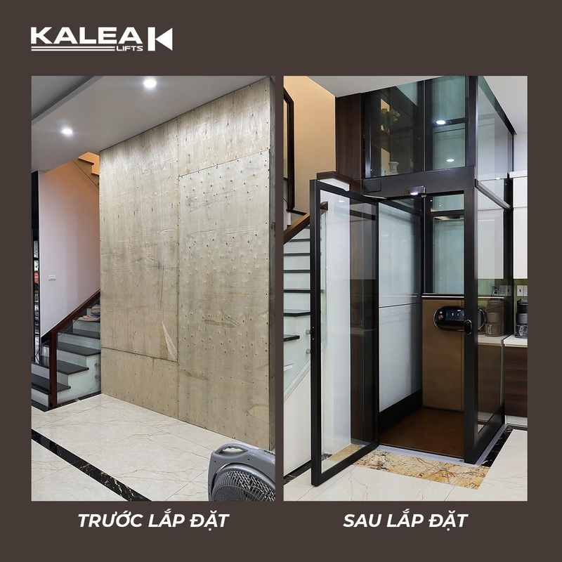 Thang máy mini giúp gia chủ bổ sung phương tiện di chuyển giữa các tầng trong những công trình có diện tích lắp đặt hạn chế.