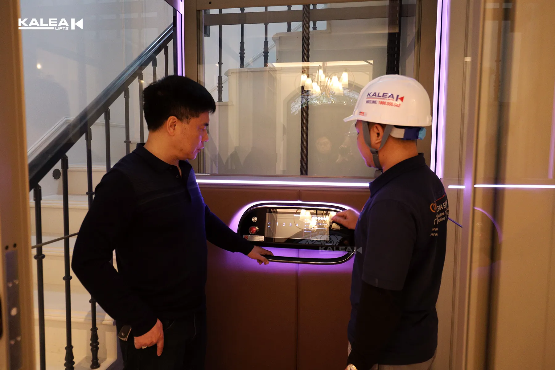Anh Cường đã lựa chọn thang máy gia đình Kalea X50 cho căn biệt thự của mình