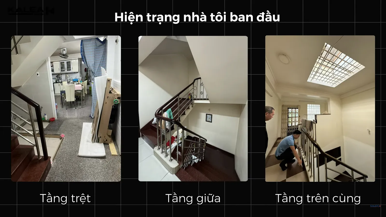 Đội ngũ kỹ thuật thang máy gia đình Kalea đã tới nhà chú Hữu Hoàng để đưa ra đánh giá và phương án phù hợp cho ngôi nhà