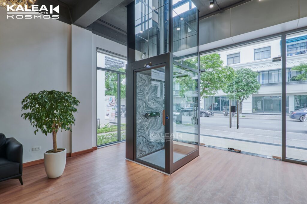 Thang máy không hố pít Kalea X80 Premium lắp đặt tại Showroom Kalea Hải Phòng