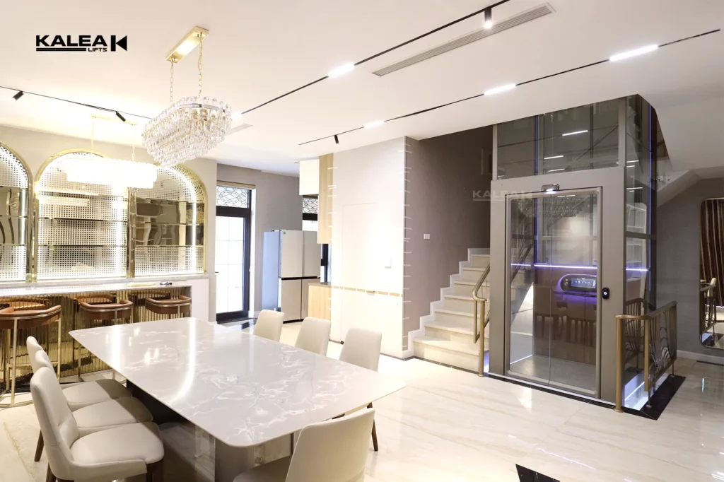 Thang máy nhập khẩu Kalea được nhiều người tin dùng lựa chọn lắp đặt cho biệt thự