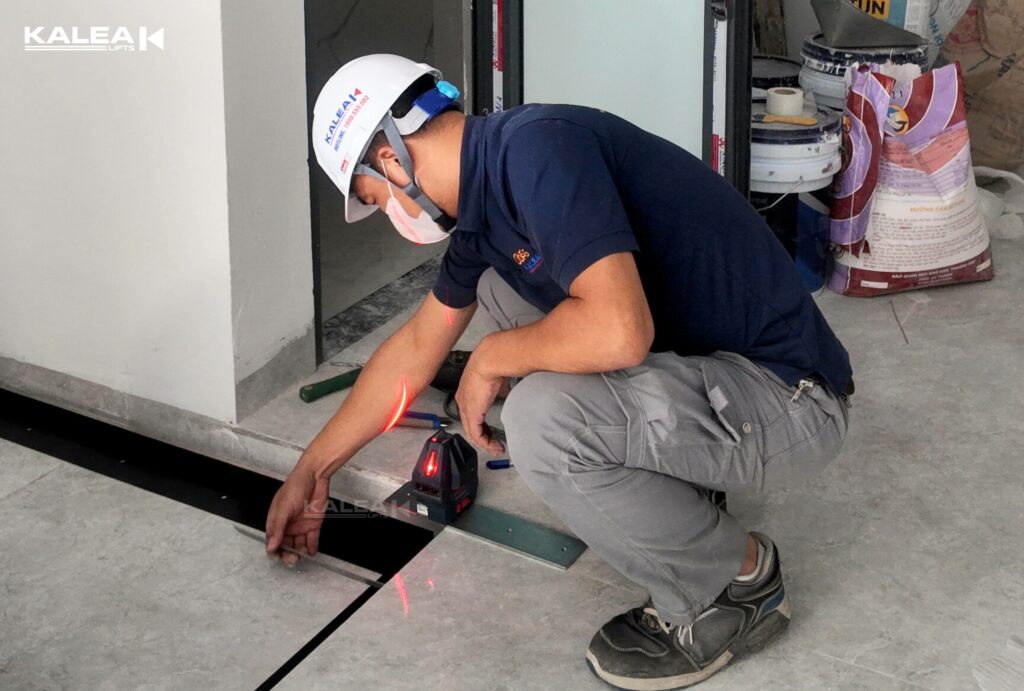 Khảo sát lắp thang máy cho nhà lệch tầng