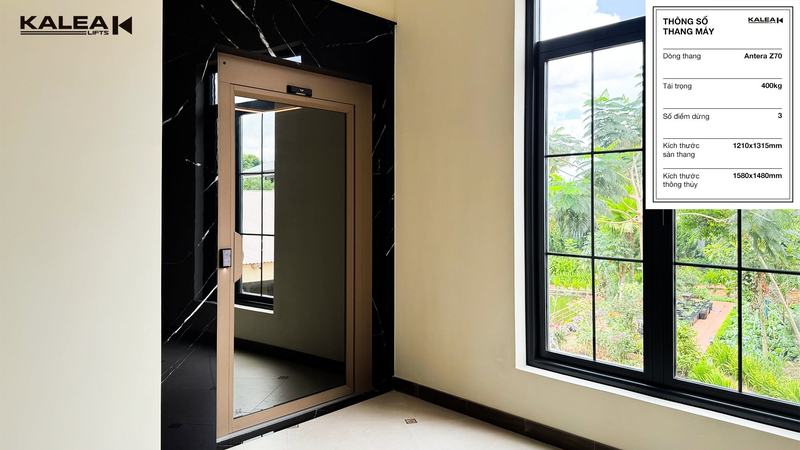 Thang máy Homelift được thiết kế dành riêng cho nhu cầu sử dụng của gia đình