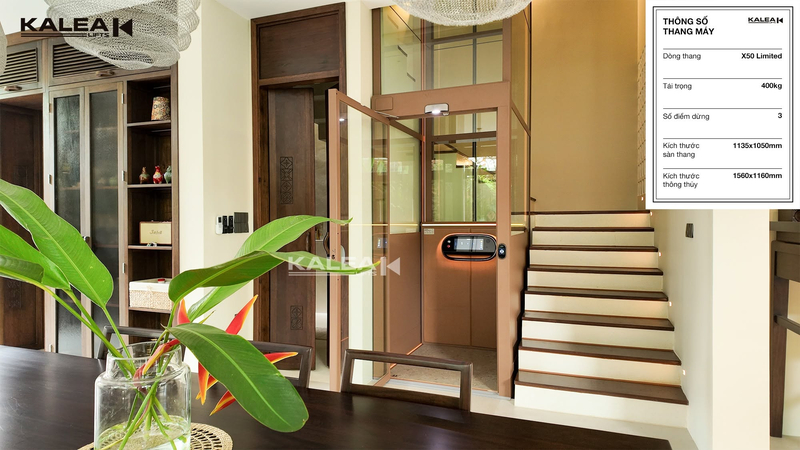 Thang máy gia đình được tích hợp nhiều tính năng hiện đại, giúp nâng tầm trải nghiệm di chuyển