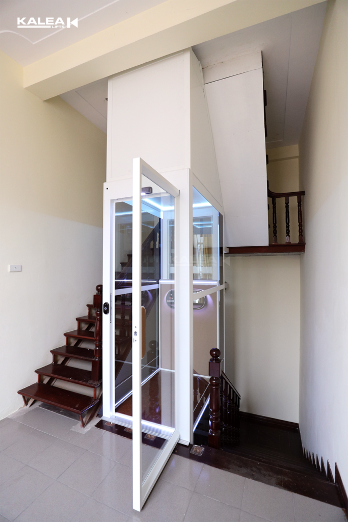 Thang máy không hố pit tiết kiệm diện tích cho nhà cải tạo