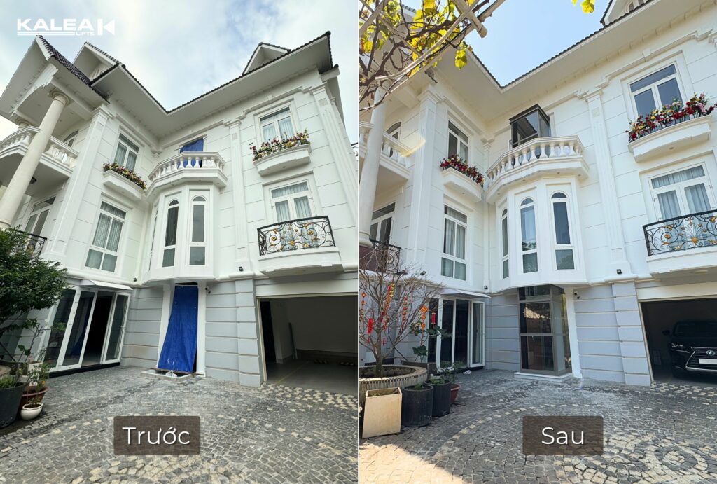 Thang máy ngoài trời Kalea tại Phường Vũng Tàu TP.HCM cho nhà cải tạo