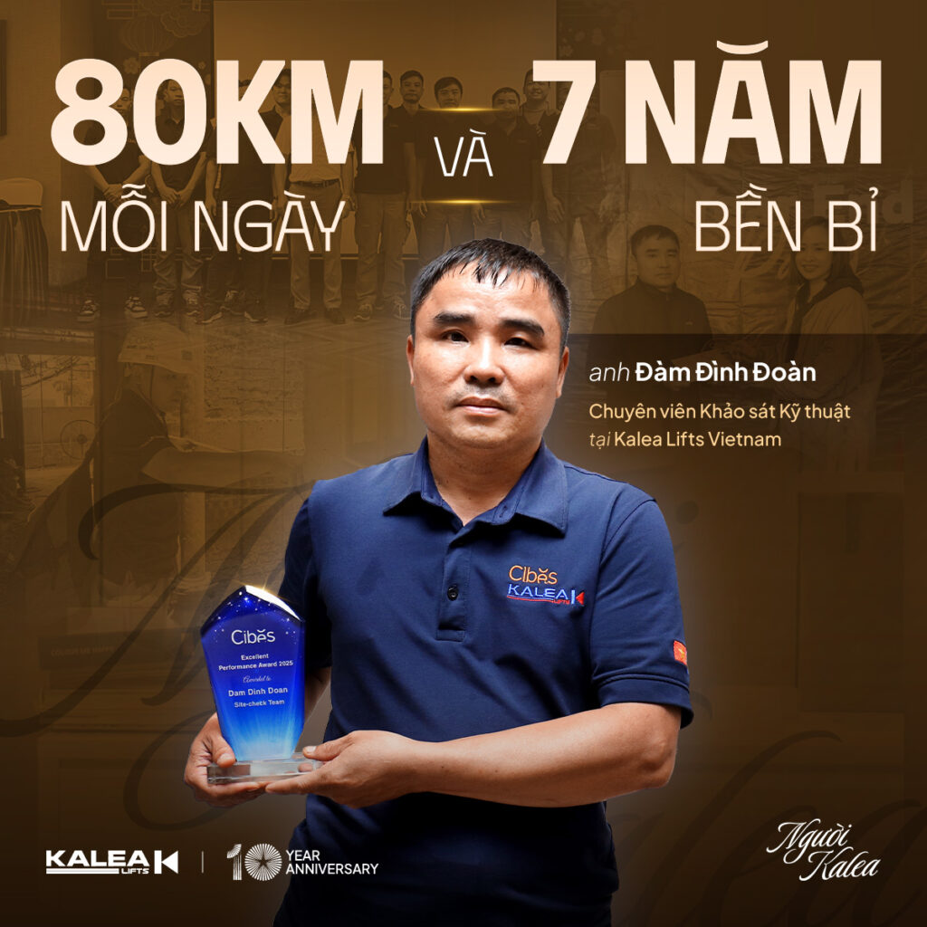 Anh Đàm Đình Đoàn, nhân viên kỹ thuật khảo sát công trình Kalea Việt Nam