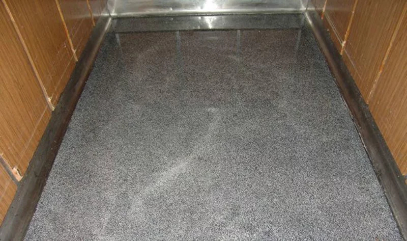 Sàn thang máy chất liệu nhựa PVC giả đá