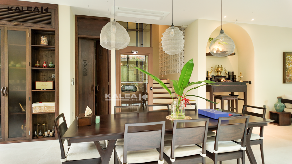 Thang máy gia đình Kalea Lifts lắp đặt trong nhà ở Thang máy gia đình Kalea Lifts lắp đặt trong nhà ở