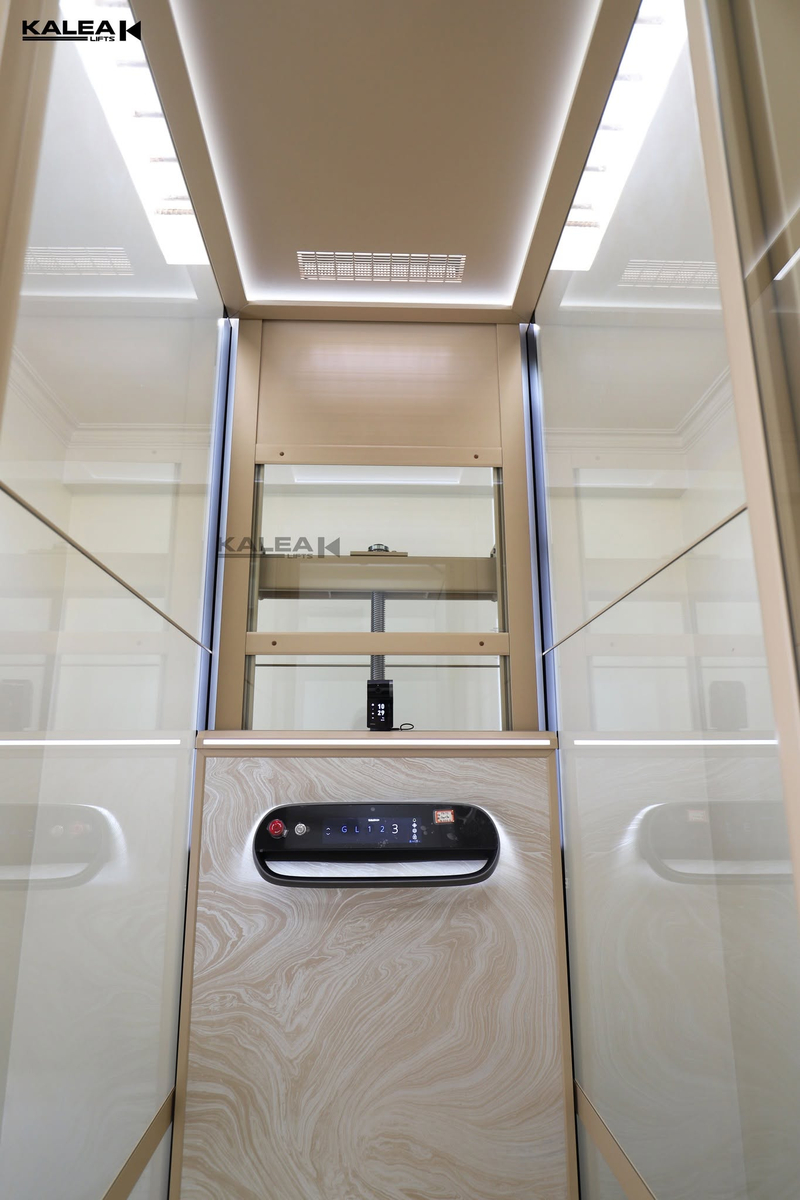 Thang máy Kalea X50 Premium sở hữu họa tiết vân đá đầy ấn tượng