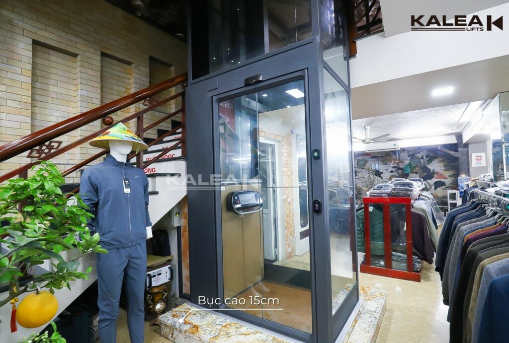 Bục cao 15 cm cho thang máy không cần hố pít sâu