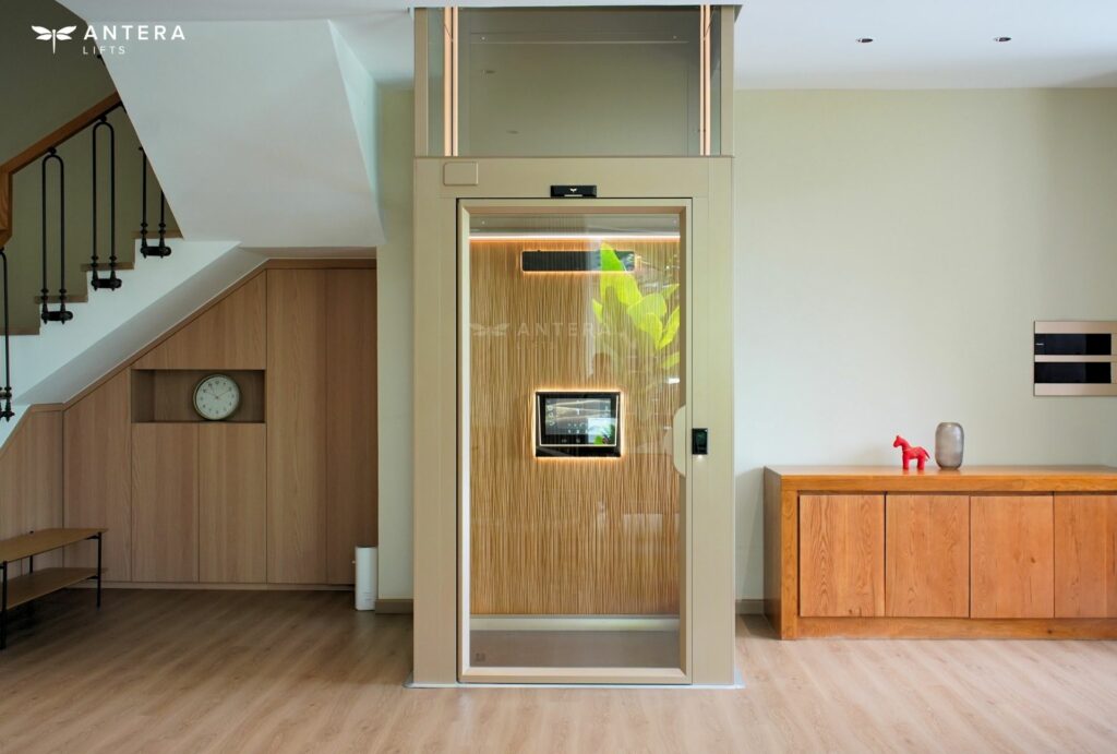 Thang máy trục vít Antera Lifts dành cho nhà phố biệt thự và nhà cải tạo