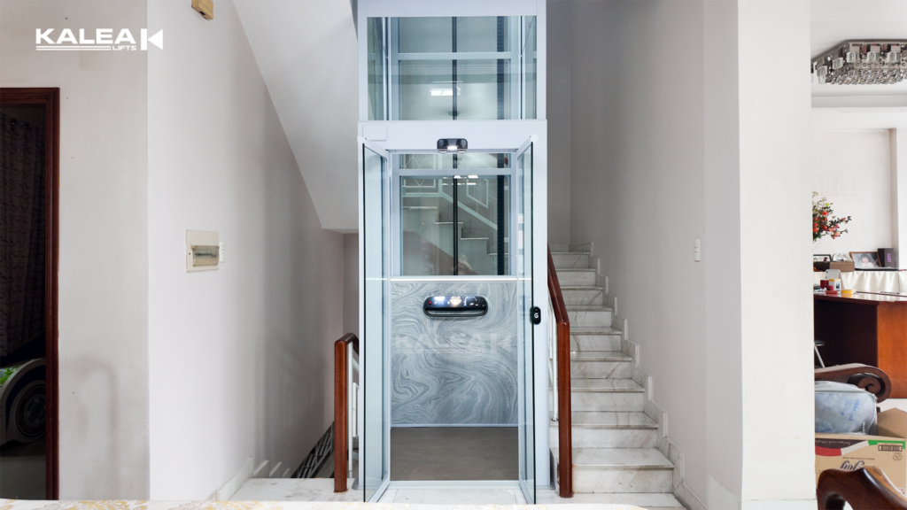 Thang máy trục vít Kalea không cần hố pit sâu